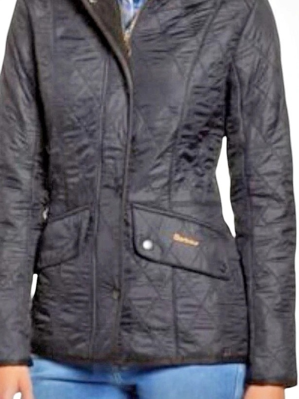 Barbour Cavalry polar quilt black jacket